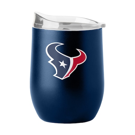 Logo Brands Houston Texans 16oz Flipside Powder Coat Curved Beverage 613-S16PB-34